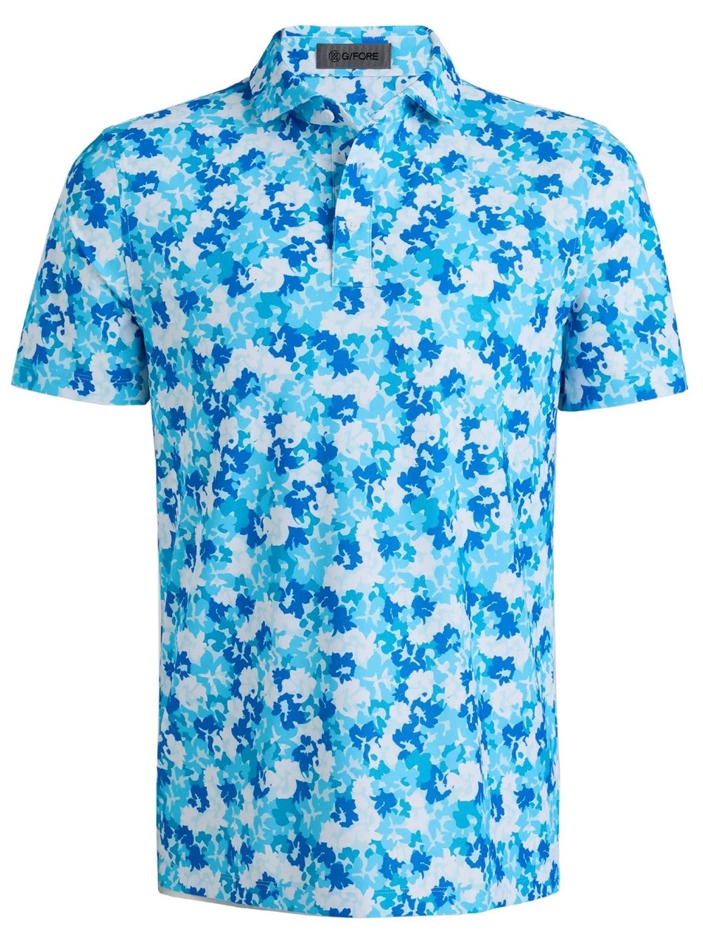 NWT G/FORE Camo Floral Tech Pique Golf Polo (Small)